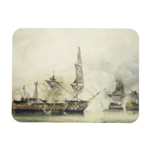H.M.S. Victory at the Battle of Trafalgar, 1805, ( Magnet