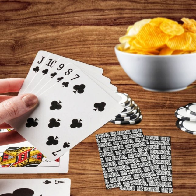 H. Metal Translucent-Wht Playing Cards (Play some poker, whenever you're on break from school, to get you back in study mode!)