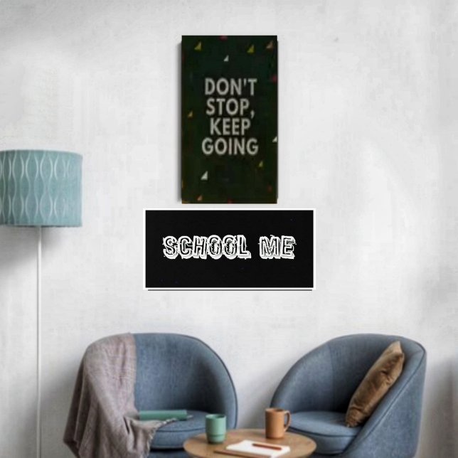 H. Metal Translucent-Wht Poster (Display this cool sign, which is appropriate, for your dorm room, or bedroom!)