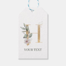 H Monogram Floral Personalised