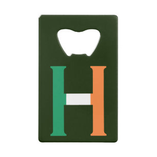 H Monogram overlaid on Irish Flag bocnt