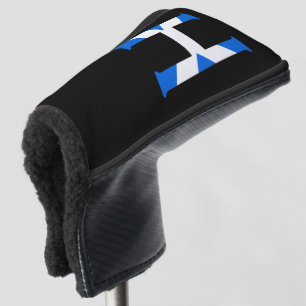 H Monogram overlaid on Scottish Flag pccnt Golf Head Cover