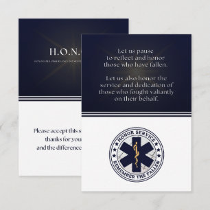 H.O.N.O.R. Card Flat