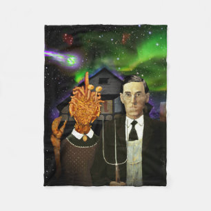 H.P. Lovecraft & Mi-Go Lovecraftian Gothic blanket