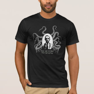 H.P. Lovecraft, Tentacles and R'lyeh T-Shirt