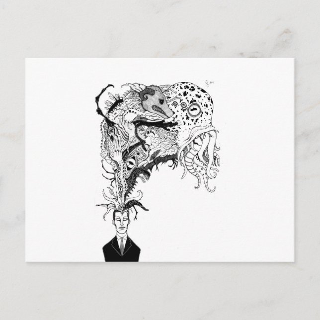 H.P. Lovecraft's monsters Postcard (Front)