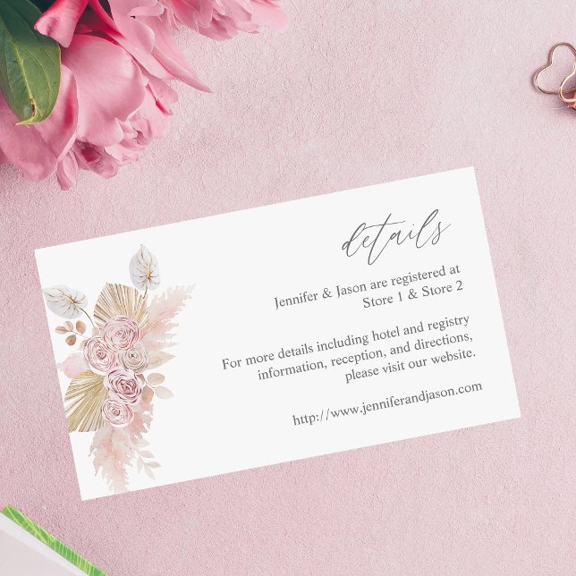 H Pink Boho Floral SM Enclosure Card 2 (Creator Uploaded)