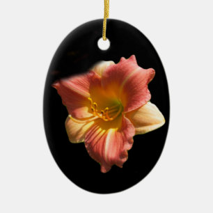 H. Prairie Blossom Daylily Ceramic Ornament