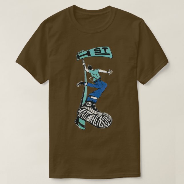 H street skateboard design T-Shirt (Design Front)