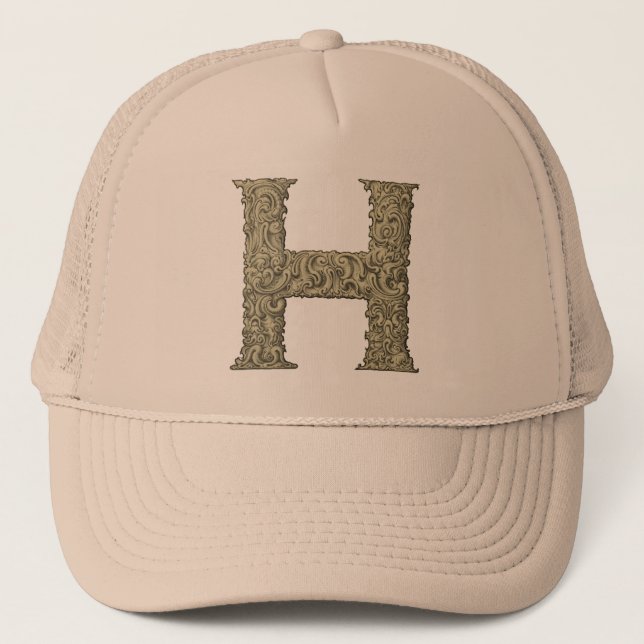 H - The Falck Alphabet (Golden) Trucker Hat (Front)