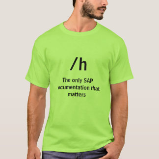 /h, The only SAP documentation that matters T-Shirt