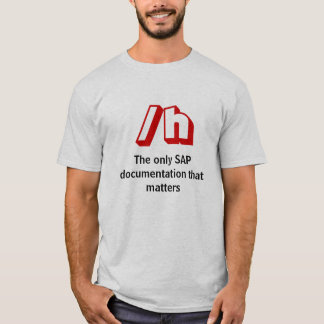 /h, The only SAP documentation that matters T-Shirt