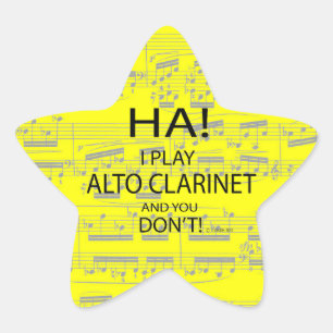 Ha Alto Clarinet Star Sticker