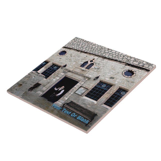 Ha-Ari Ashkenazi Shul - Tzfat Ceramic Tile (Side)