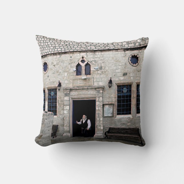 Ha-Ari Ashkenazi Shul - Tzfat Cushion (Front)