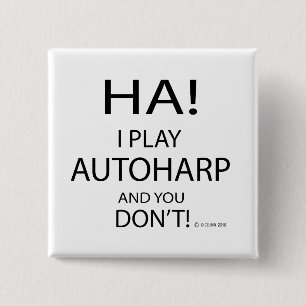 Ha Autoharp 15 Cm Square Badge