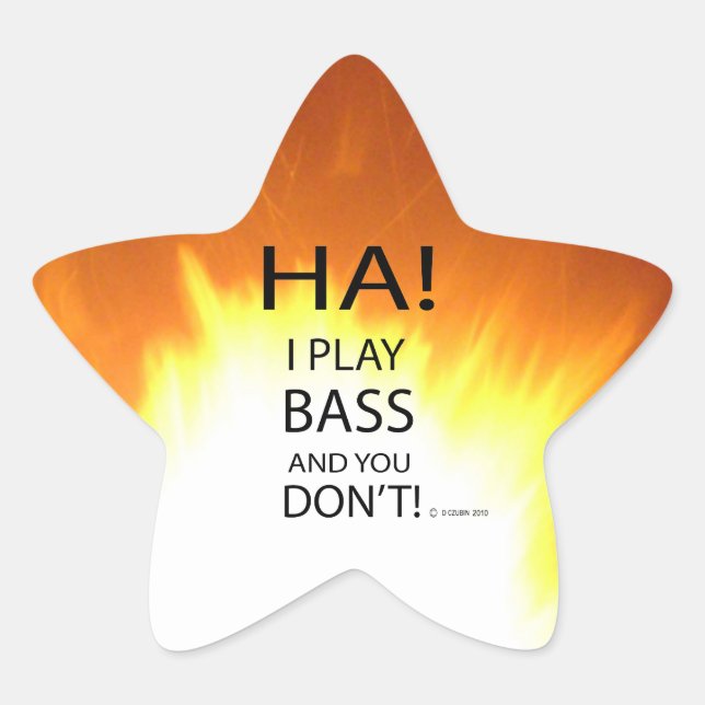 Ha Bass Star Sticker (Front)