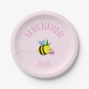 Ha Bee Girls Paper Plate