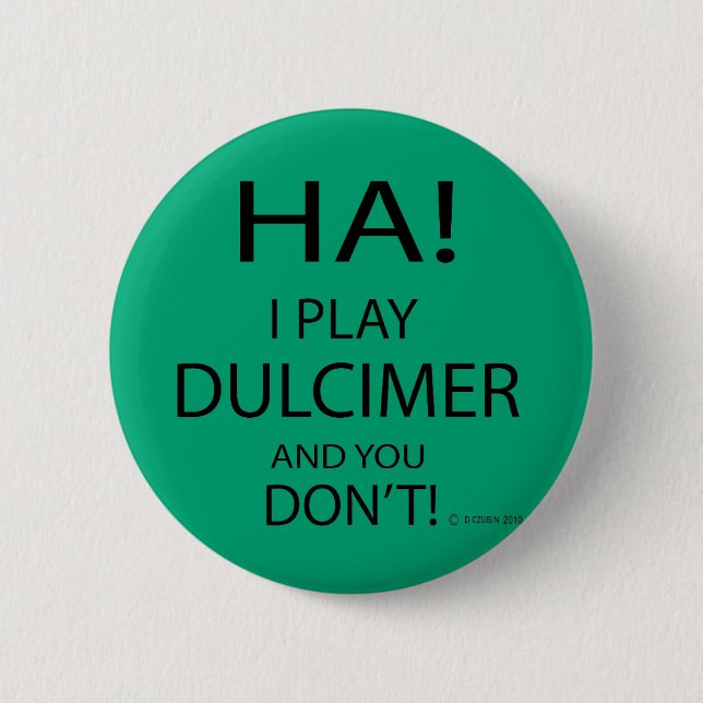 Ha Dulcimer 6 Cm Round Badge (Front)