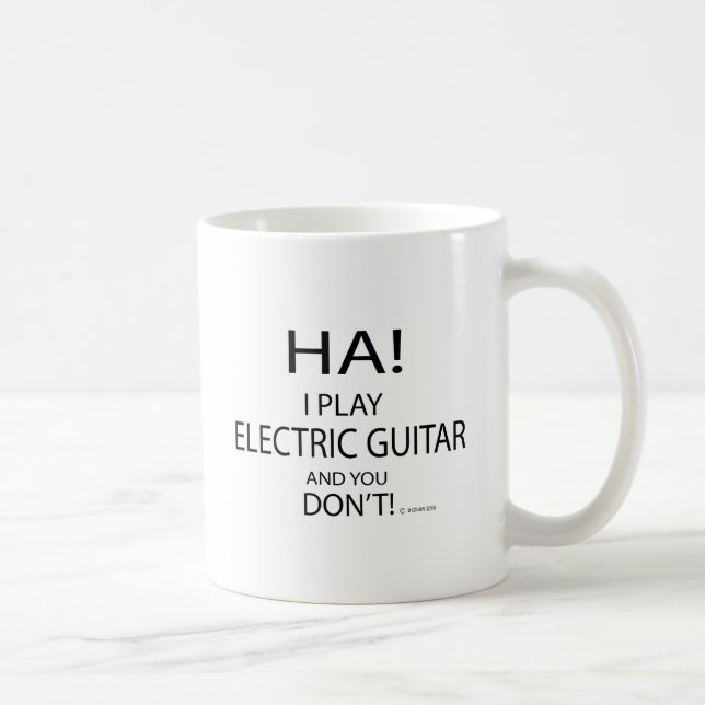 Ha Electric Guitar Coffee Mug (Right)