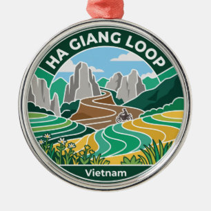Ha Giang Loop Vietnam Metal Ornament