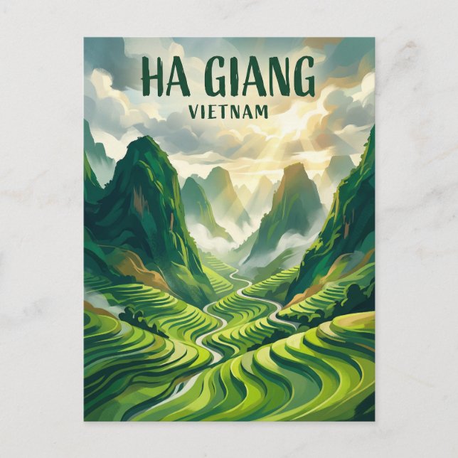 Ha Giang Loop Vietnam Postcard (Front)