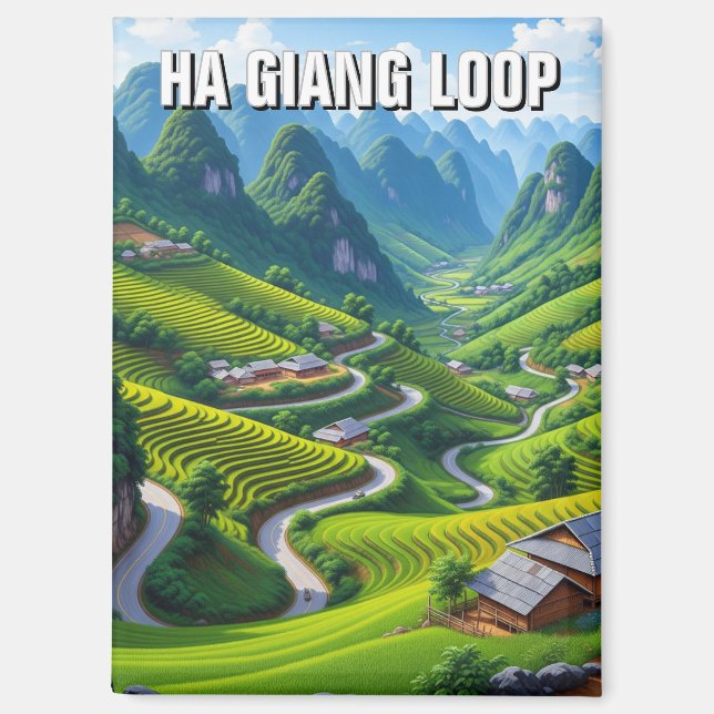 Ha Giang Loop Vietnam Travel Magnet (Front)