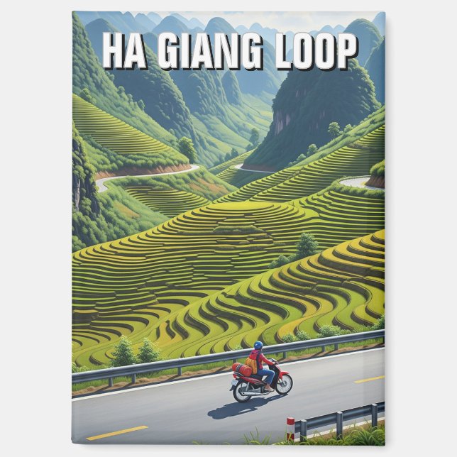 Ha Giang Loop Vietnam Travel Magnet (Front)