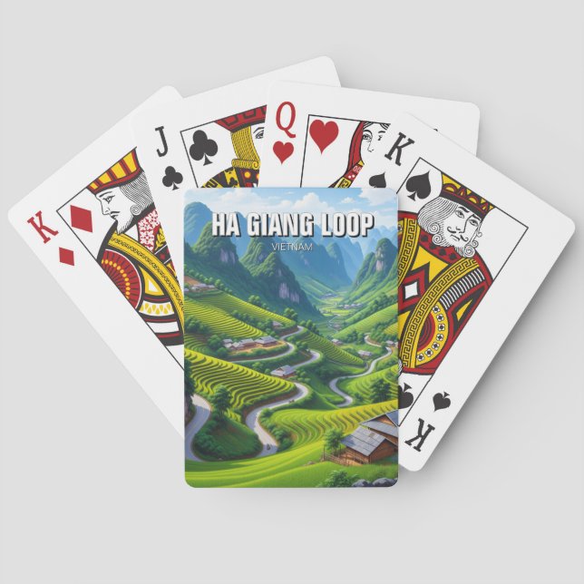 Ha Giang Loop Vietnam Travel Playing Cards (Back)