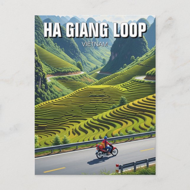 Ha Giang Loop Vietnam Travel Postcard (Front)