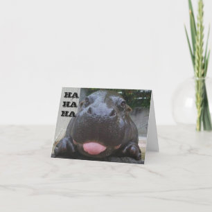 HA HA HA SAYS HIPPO BABY ON YOUR **60th Birthday" Card