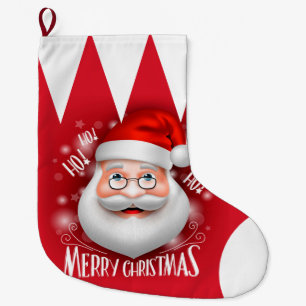 Ha Ha Merry Christmas Large Christmas Stocking