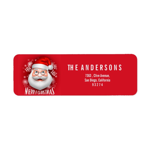 Ha Ha Merry Christmas Return Address Label (Front)