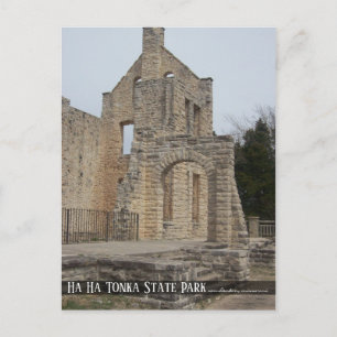Ha Ha Tonka Castle Ruins Missouri Travel Postcard