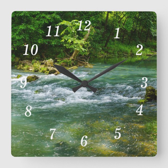 Ha Ha Tonka Rapids Wall Clock (Front)