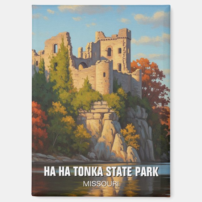 Ha Ha Tonka State Park Missouri Travel Magnet (Front)