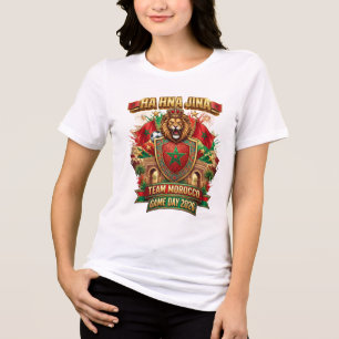 🇲🇦 HA HNA JINA Team Morocco Game Day 2026 Tri-Blend Shirt
