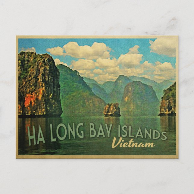 Ha Long Bay Islands Vietnam Postcard (Front)