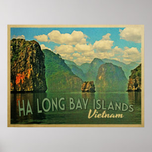 Ha Long Bay Islands Vietnam Poster