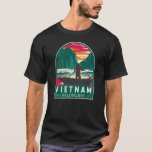 Ha Long Bay Vietnam Boat Vendor Travel Art Vintage T-Shirt<br><div class="desc">Ha Long Bay vector art design. Hạ Long Bay,  in northeast Vietnam,  is known for its emerald waters and thousands of towering limestone islands topped by rainforests.</div>