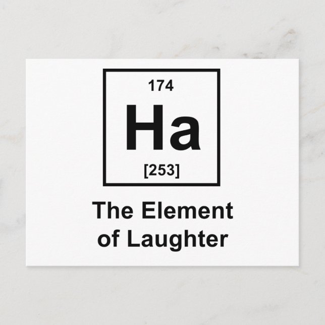 Ha, The Element of Laughter Postcard (Front)