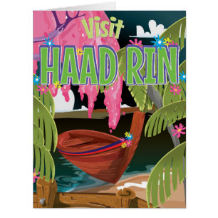 Haad Rin Thailand travel poster