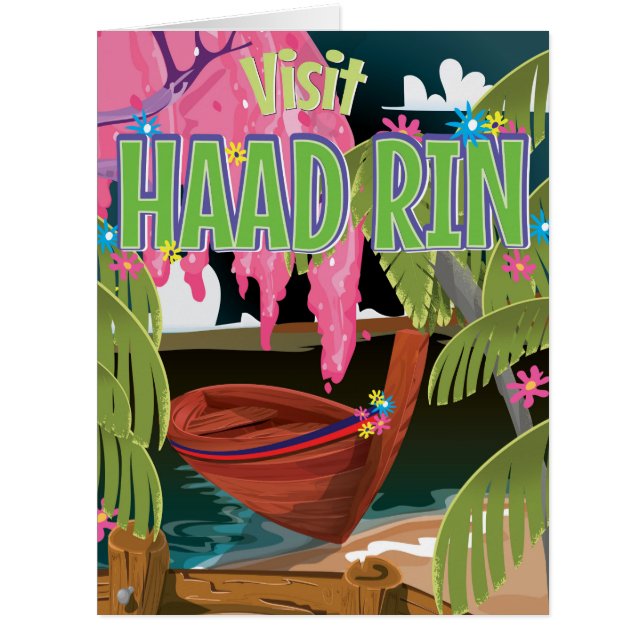 Haad Rin Thailand travel poster (Front)