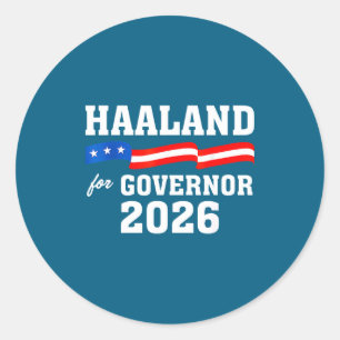 Haaland 2026 Deb Haaland For Governor Of New Mexic Classic Round Sticker
