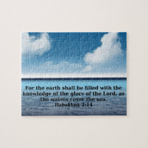 Habakkuk 214 bible verse quote jigsaw puzzle