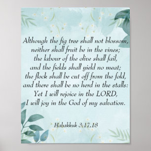 Habakkuk 3:17,18 poster