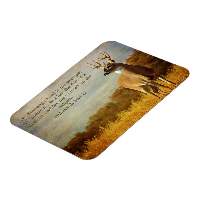 Habakkuk 3:18 Inspirational Magnet (Left Side)