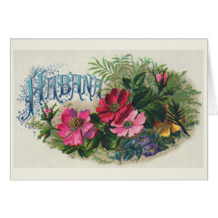 "Habana Cigar Box Label" Vintage Card
