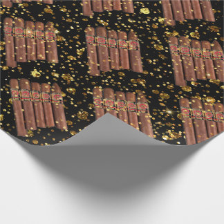 Habana Cigar Luxury Vip Cuban Gold Wrapping Paper