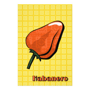 Habanero Chilli Pepper Art Print